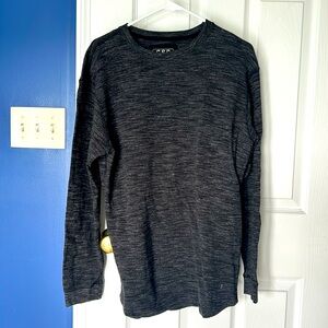 CSG women’s L 80% cotton long sleeve black & gray sweatshirt